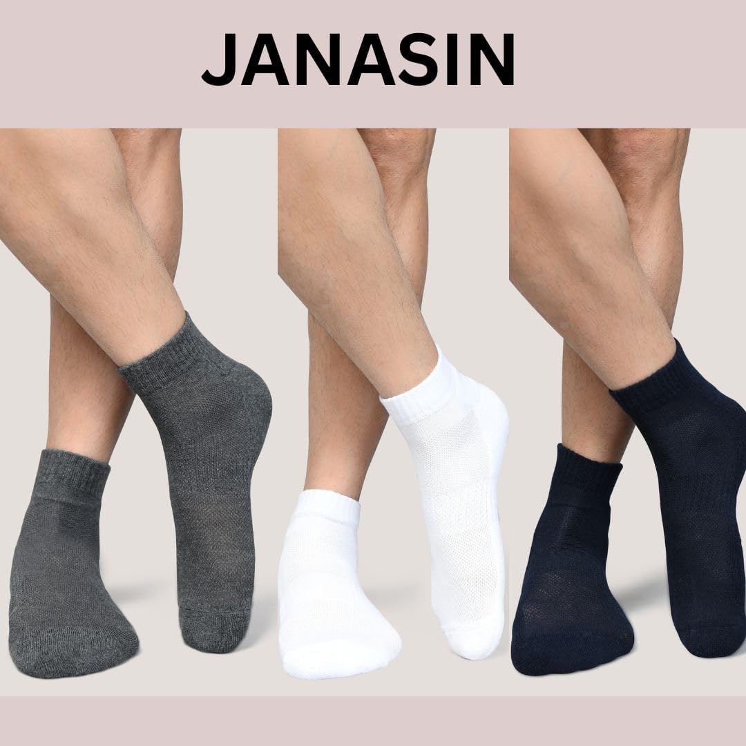 Cotton Blend Athletic Ankle Socks, Low-Cut Cushioned Running Training Socks for Women 4 Pair - Image 8
