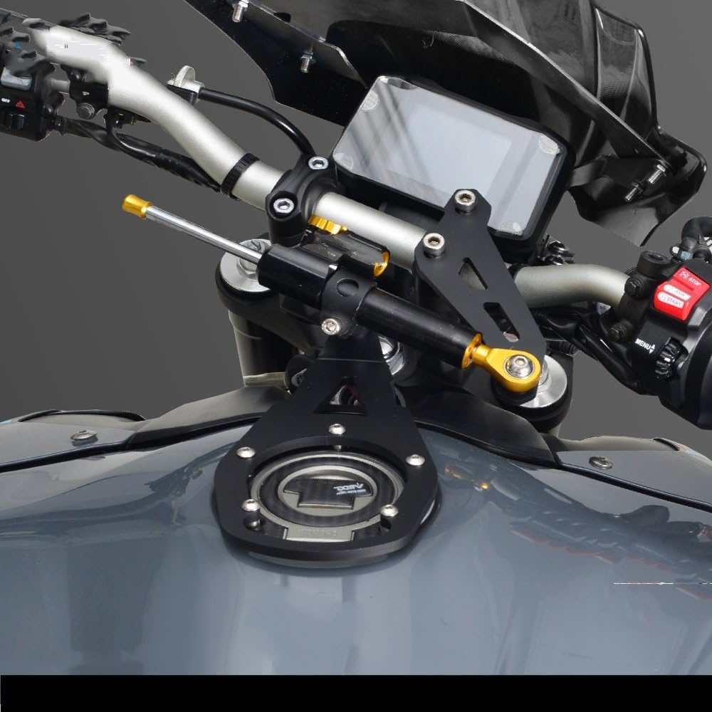 ヤマハ MT09 2024 SP 2021-用 バイクアクセサリー ステアリングダンパーブラケット スタビライザーサポート  オートバイステアリングダンパーブラケットスタビライザーサポートヤマハ用 MT-09 ため MT09 2024 SP 2021-202 オートバイ  ヤマハ MT09 SP XSR900 2022 2023 2024 ... に適合するヤマハ MT09 2021-2023用 オートバイ用ステアリングダンパースタビライザーマウントブラケットサポートキット ス