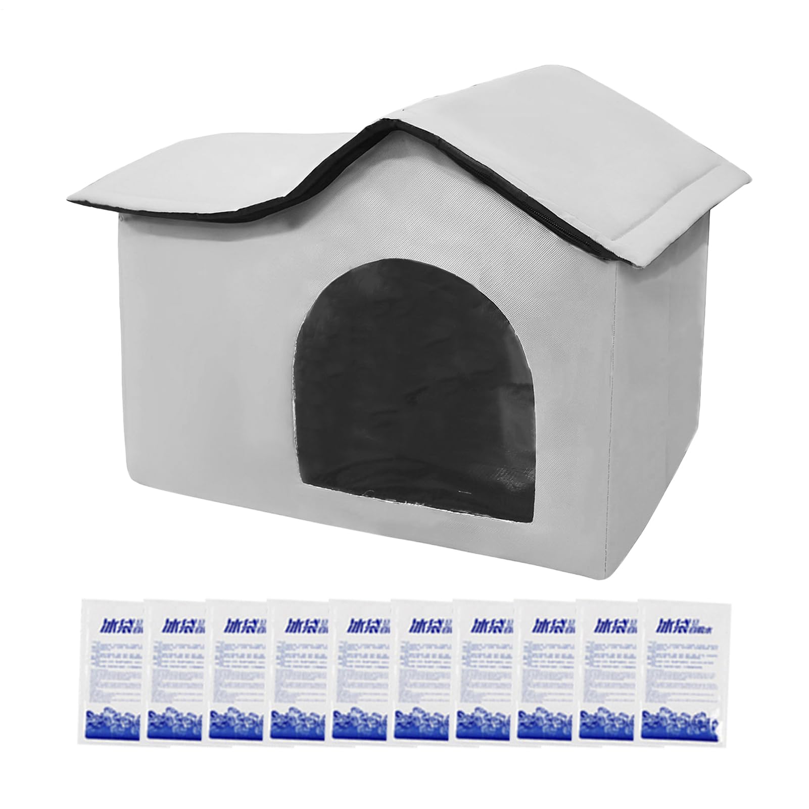 Niche isotherme pour chat avec blocs de glace fraîcheur été pliable