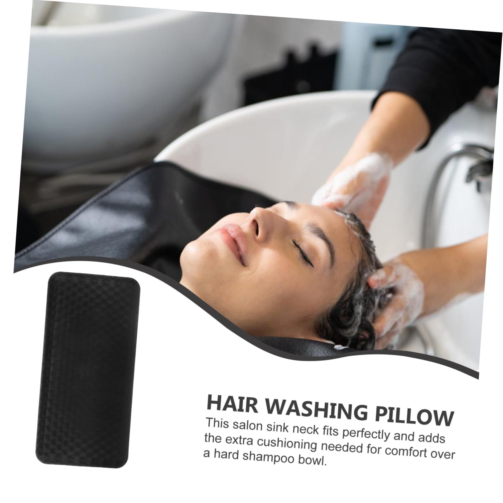 FRCOLOR Reposacabezas Almohada Cervical Lavabo Almohada Champú Bañera Cojín Cómodo Lavado Cabello