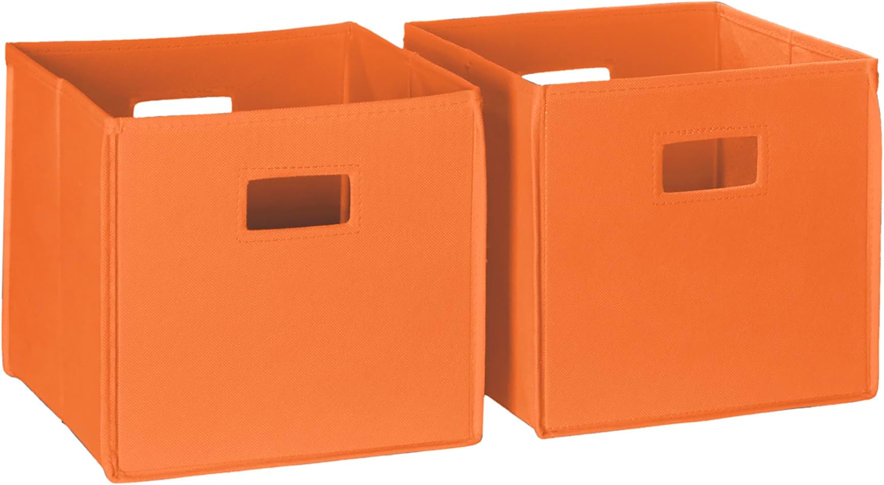 RiverRidge 2 Pc Folding Storage Bin Set, No Size, Orange, 2 Count