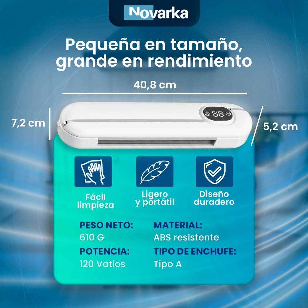 Envasadora al Vacio PORTATIL con 60 Bolsas de REGALO | Selladora al Vacío para tu Cocina | Conserva tus Alimentos | Incluye Abridor de Bolsas.