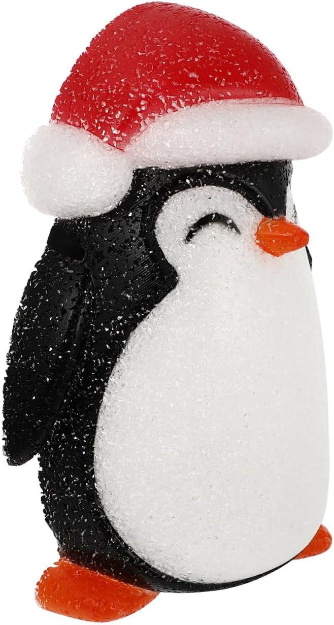 LABRIMP Christmas Penguin Shape Wall Lamp Shade Eva Lamp for Holiday Décor White Wall Light Fixture for Christmas Parties and Festive Decorations