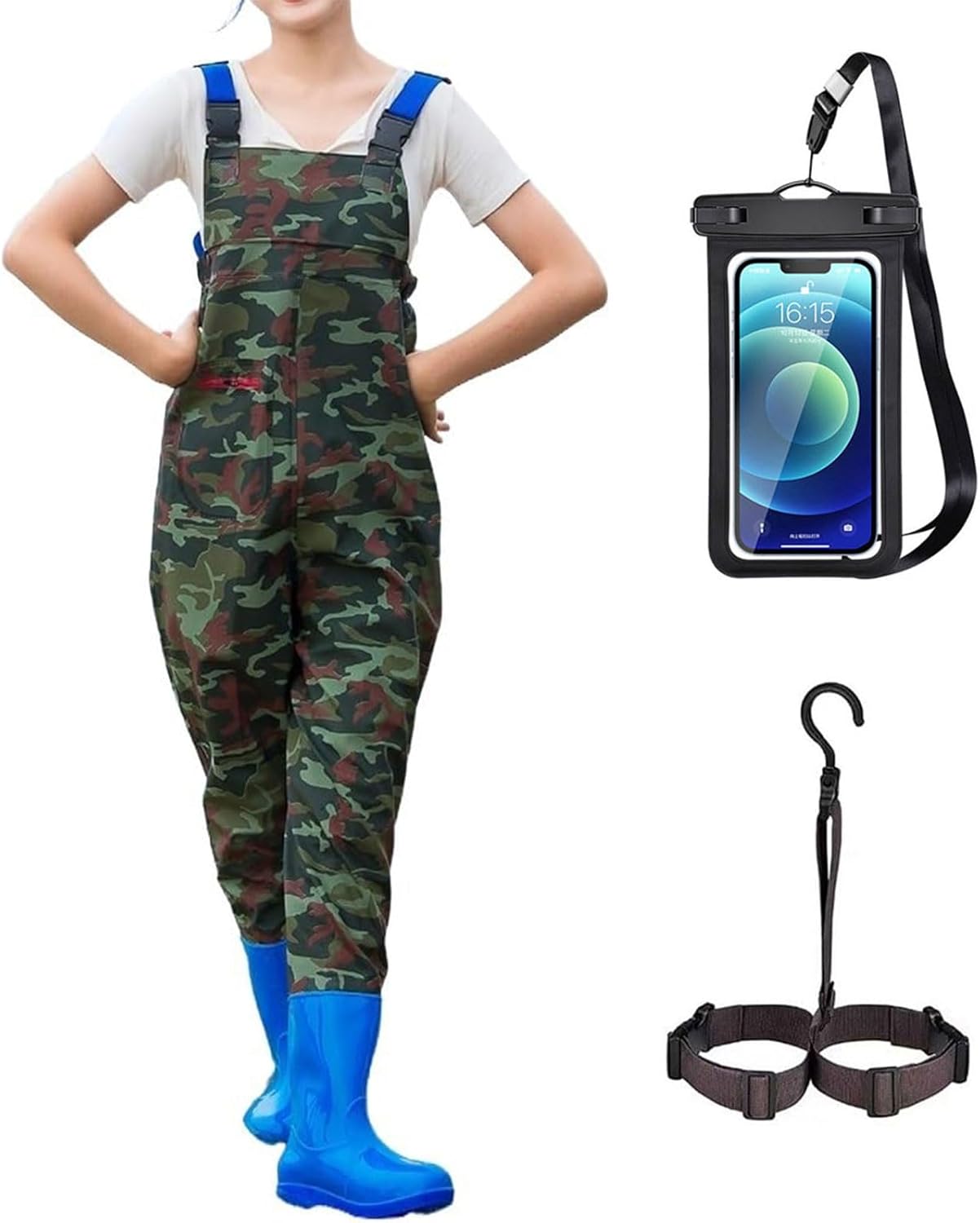 Women Fishing Chest Wader, Waterproof Stockingfoot Fishing & Hunting Wader, Ultra Breathable Hunting Wader for Outdoor Garden