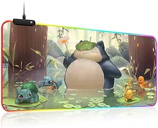 RGB Anime Mouse Pad Custom Design Mousepad,Mouse Pads with Non-Slip Rubber Base,Stitched Edges Mouse Mat,Portable Desk Pad for Gamer,Computer,Laptop,PC,31.5X15.7