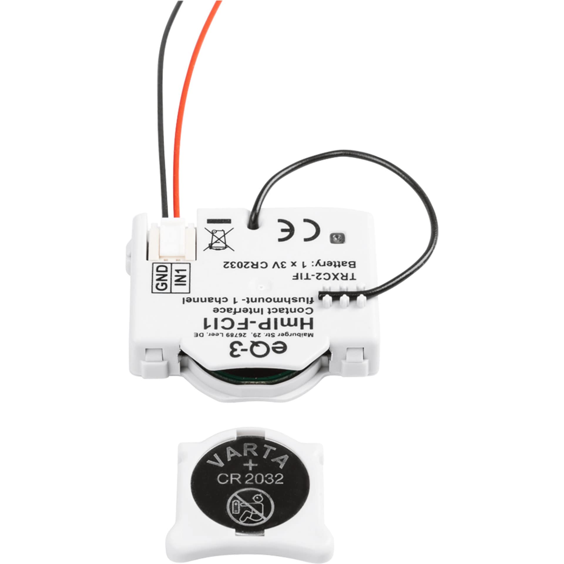 Homematic IP Interfejs stykowy podtynkowy – 1-krotny | Smart Home, 3 V, 153489A0