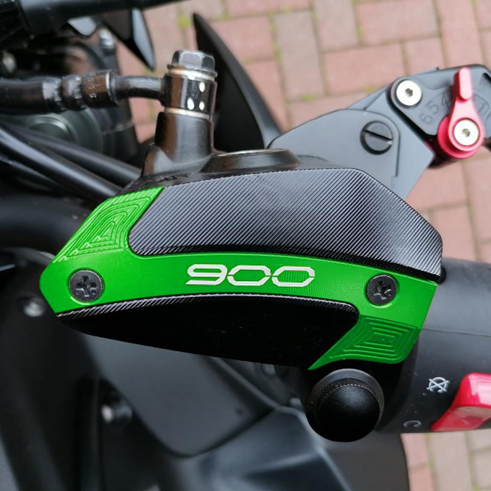 Per KAWASAKI Z900 Z 900 2017-2025 Copertura in alluminio per moto accessori anteriore posteriore del serbatoio del liquido freni tappo di riempimento dell'olio motore protettore (Verde)