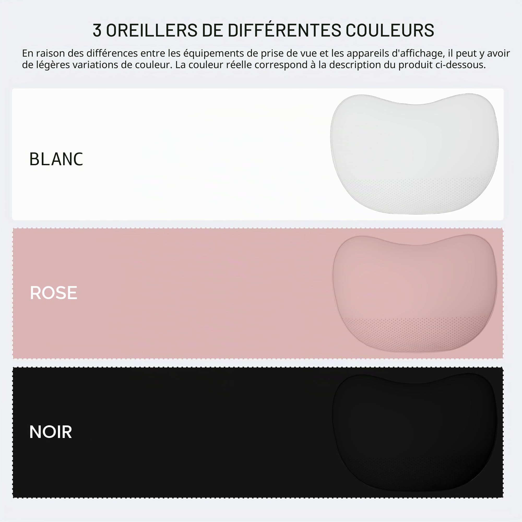 TOPABYTE Oreiller Appuie-tête de Voiture en Cuir Nappa Véritable Coussin de Soutien du Cou pour Accessoires de Siège Coussin Appuie-Tête pour la Conduite et Les Voyages, 2 PC, Noir