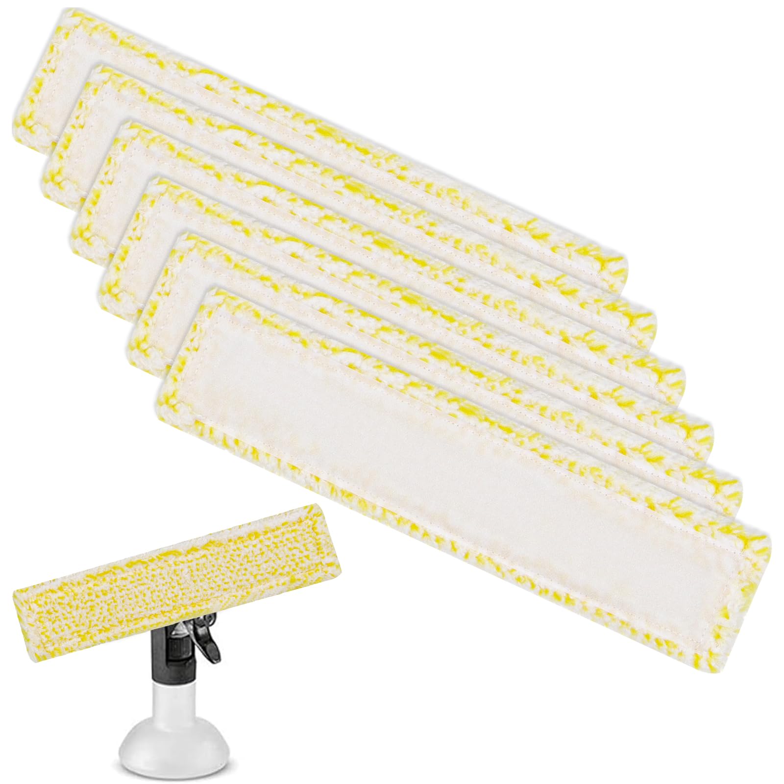 Lot De 4 Serpillères Microfibre Pour Lave-vitres Kärcher (WV2, WV5, WV6, Etc.) - Lavables, Remplacement Facile - 13