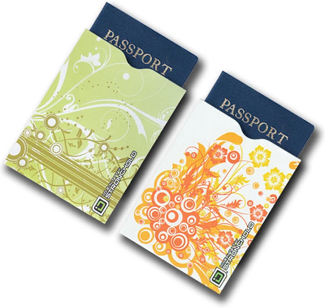 RFID Passport Secure Sleeves Swirl Collection Designer
