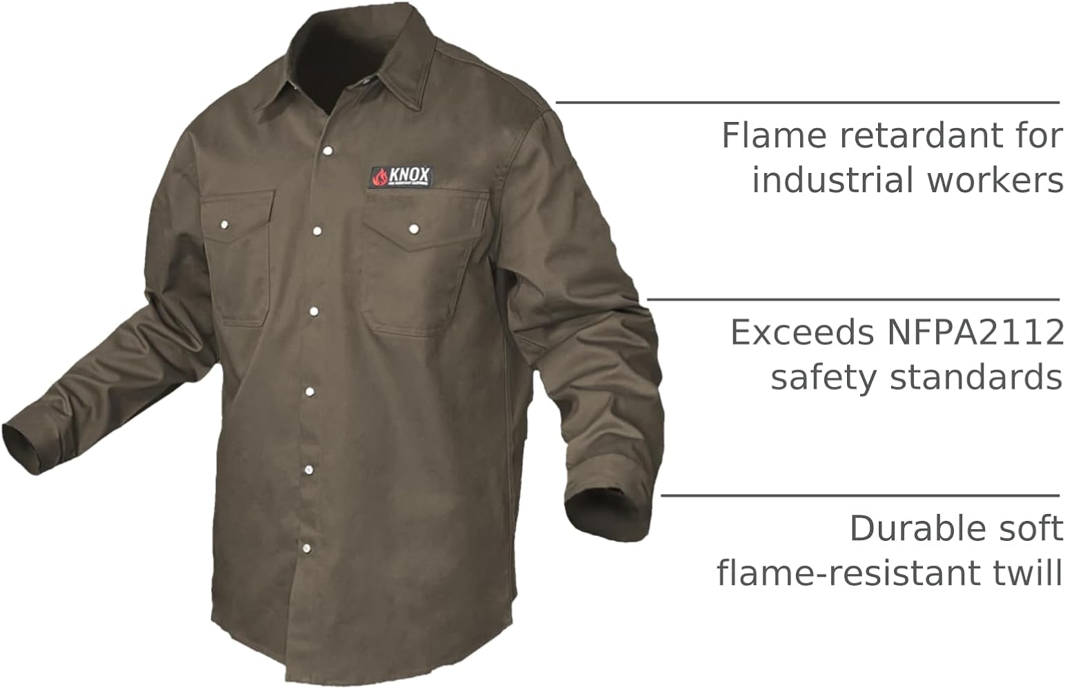 Amazon.com: NEXFR FR Shirts for Men | Flame Resistant Shirt with