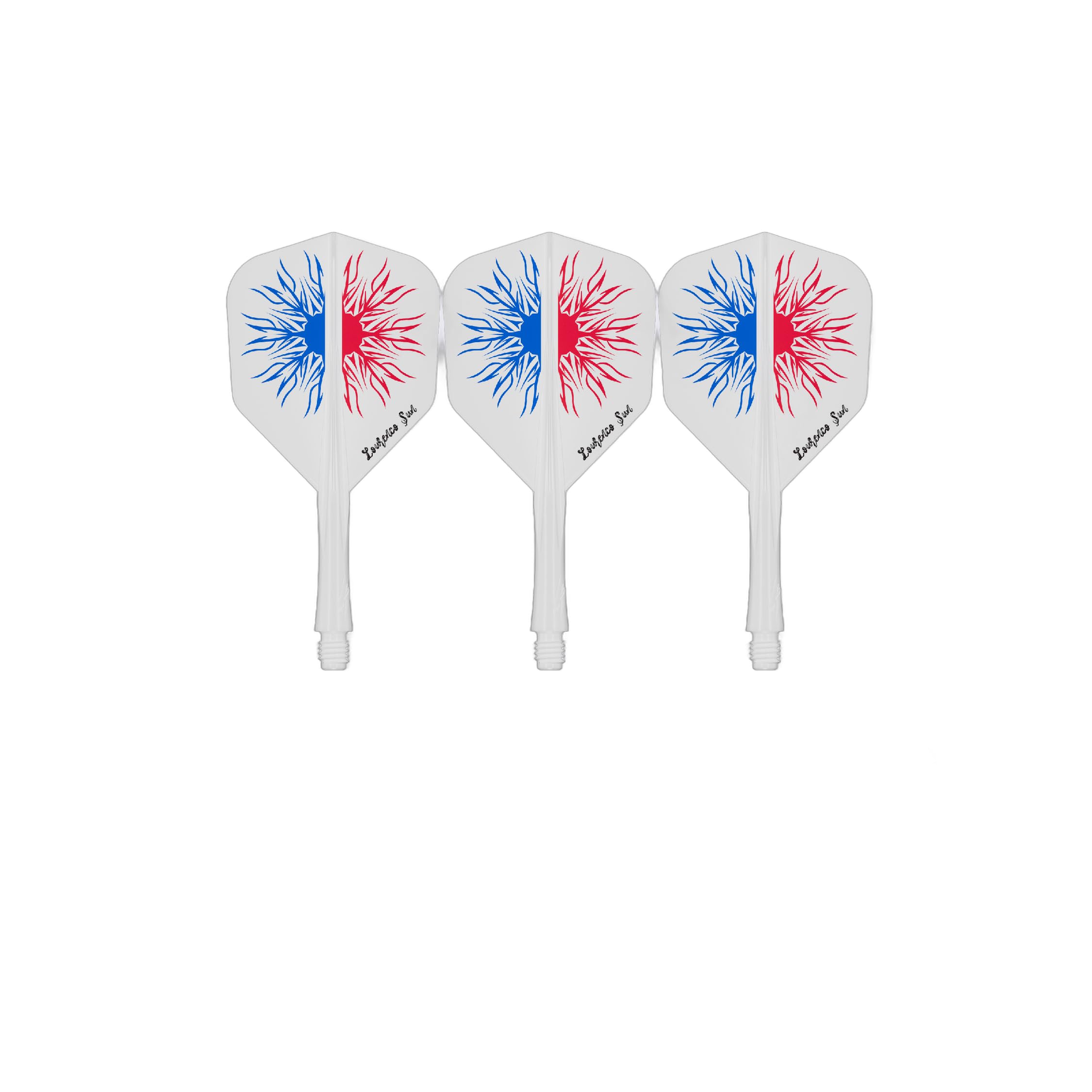 Caliburn SUP Integrated Dart Flights & Shafts No.6 Multiple Designs. (Lourenco, Medium)