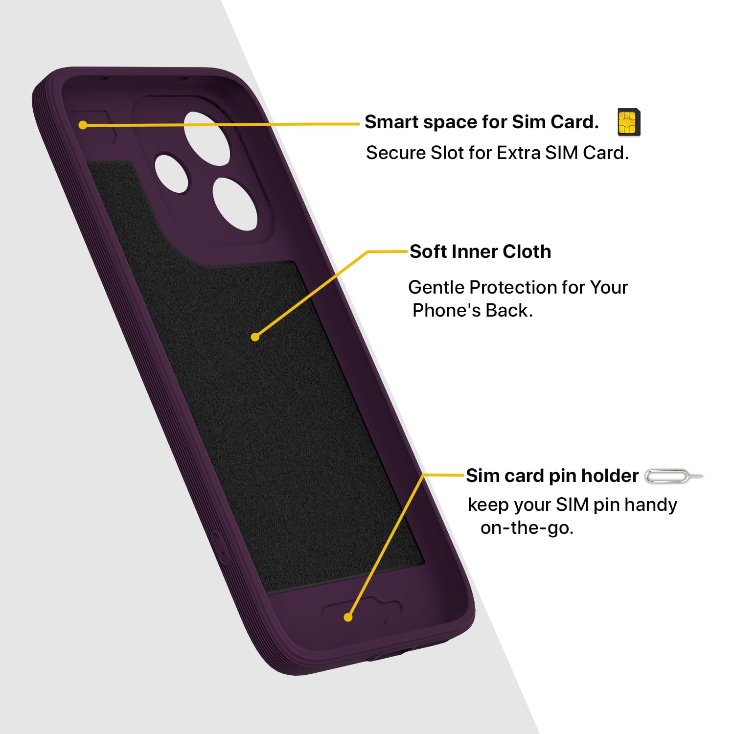 Redmi Note 17 Pro Case - Purple Silicone -6 Redmi Note 17 Pro Case - Purple Silicone -6