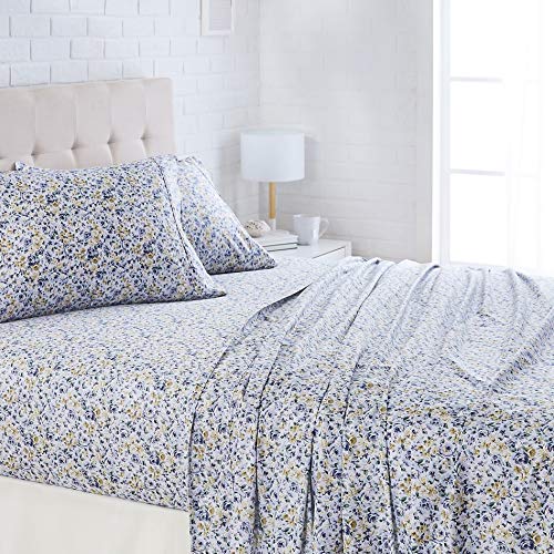 AmazonBasics Lightweight Super Soft Easy Care Microfiber Sheet Set with 16" Deep Pockets