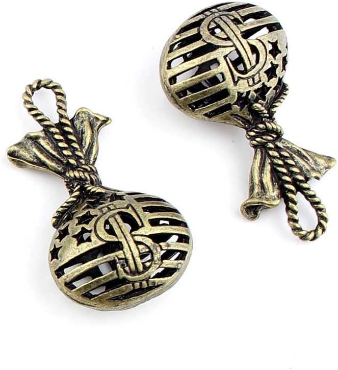 Jewelry Making Findings Antique Bronze Charms FL16985 Hollow Dollar Money Bag Sack Craft Lots Repair Supplies