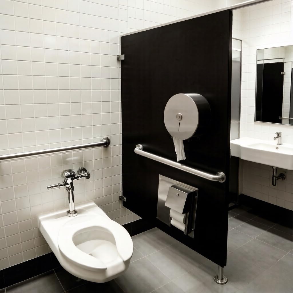 Commercial Open Front Toilet Seat, Elongated 18.5" Heavy Duty Public Restroom Toilet Seat, Durable PP Plastic, Ideal for School, Hospital, Hotel, Church, Easy Install, White