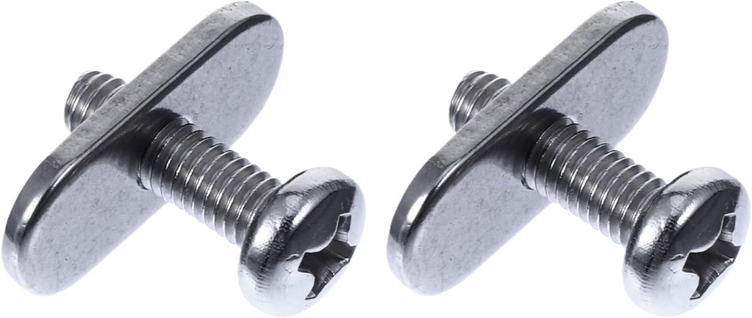 Kayak Rail Screw 24pcs Kayak Screws Track Nuts Set Installation Silver Stainless Steel for Kayaks Canoes Boats Rail