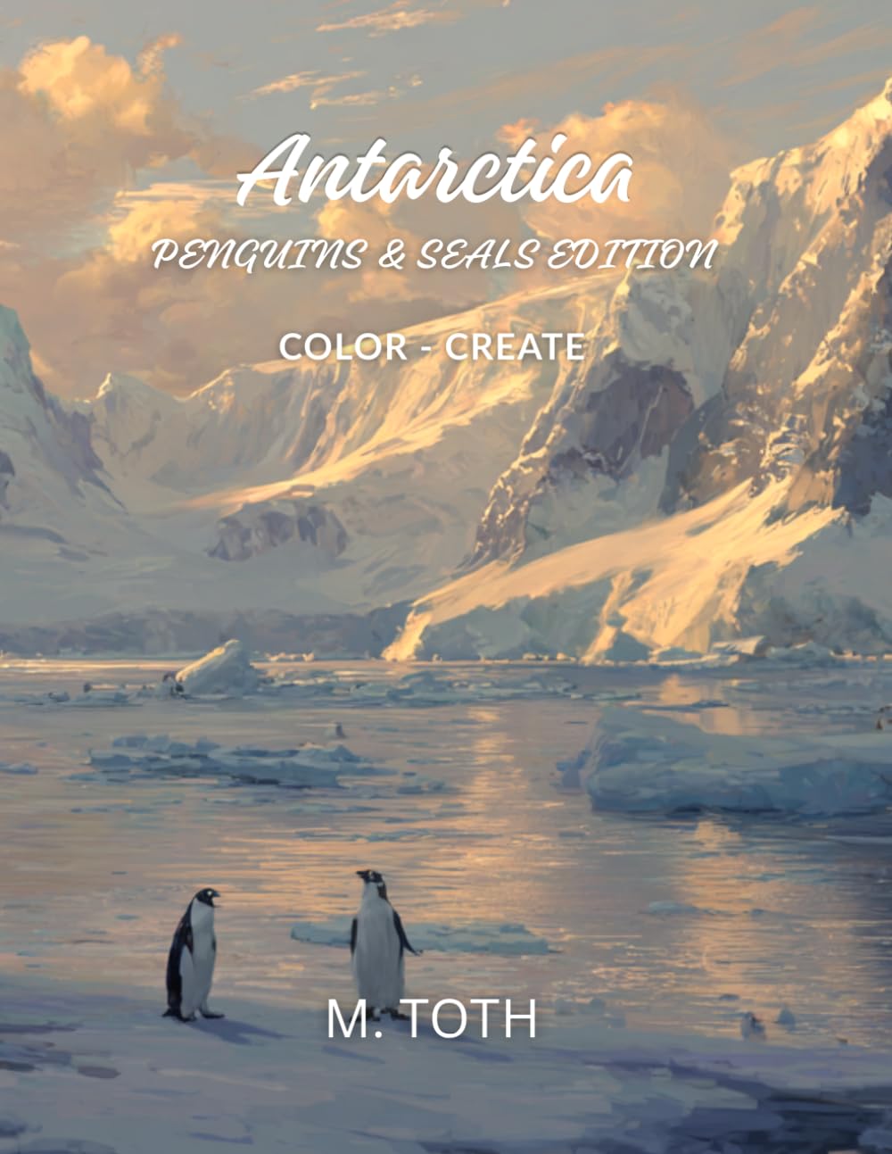 Antarctica: Wildlife Coloring Book One: Animals 1–25 (Penguins & Seals Edition)
