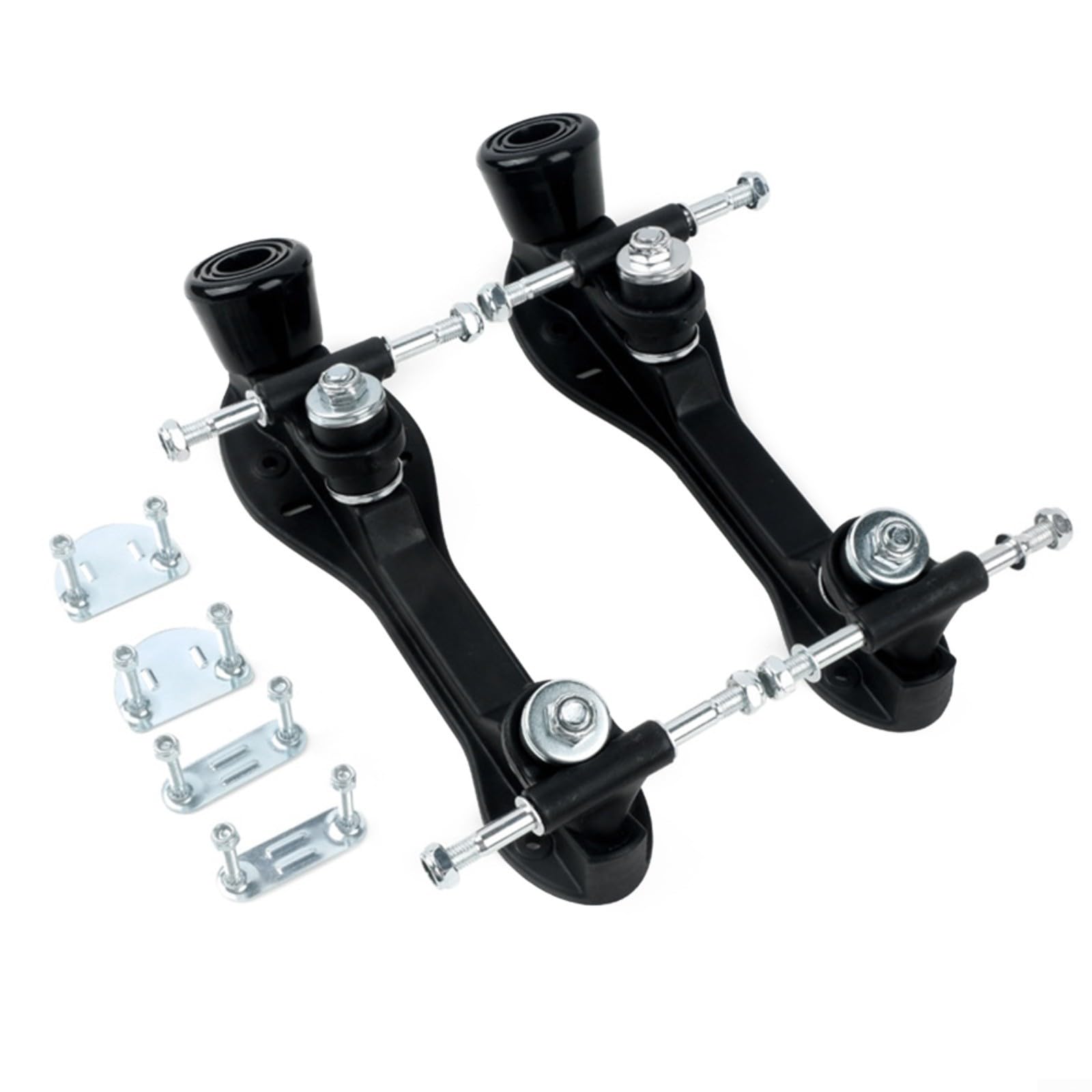 Plaques de patins à roulettes en plastique avec pivot en acier et trucks en aluminium, résistant à l'usure, patinage d'intérieur (taille 3-7) (taille 43-44)