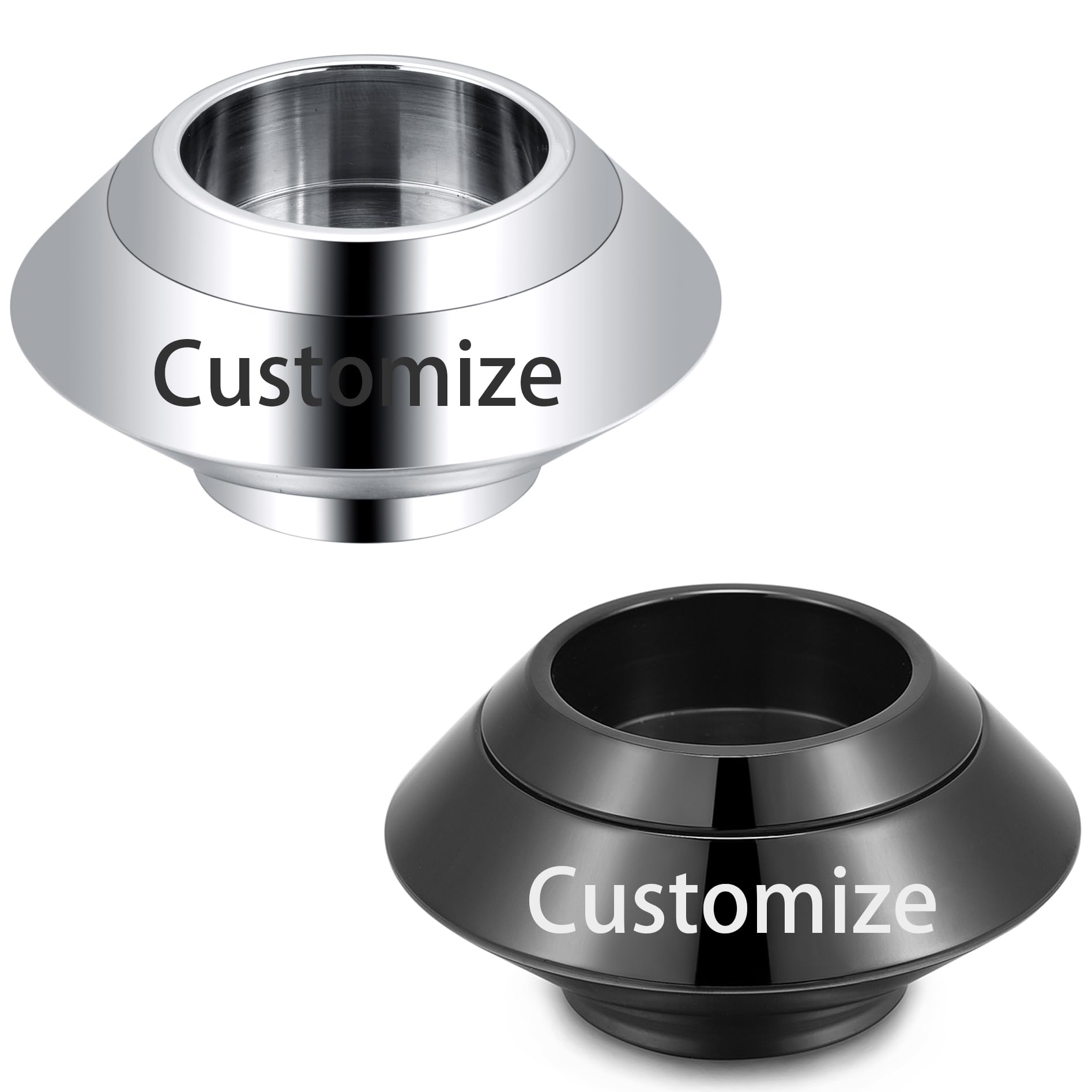 QGJNSGC Small Urn for Human Ashes Cremation Ashes Storage Keepsake Candle Holder Funeral Memorial Ash Holder for Adult Male Dog Urn Cat Urn Stainless Steel Funeral (Customize) — image 1