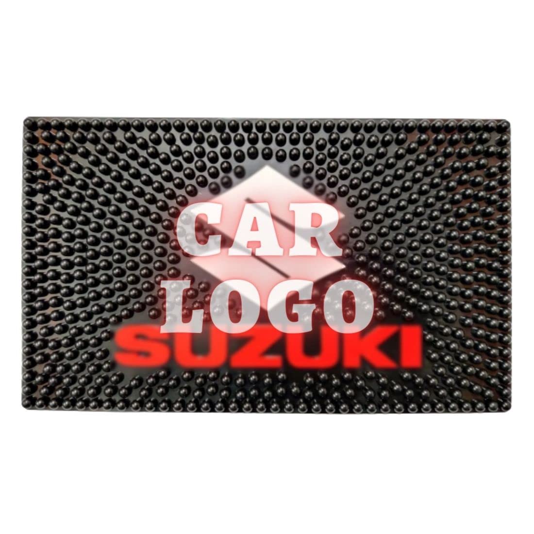 BKN® 10" Car Non-Slip Dashboard Dotted Silicon Mat Big Size, Non-Slip Pad for All Cars & Mat Holds Every Cell Phone, Sunglasses, Keys and More (Suzuki)
