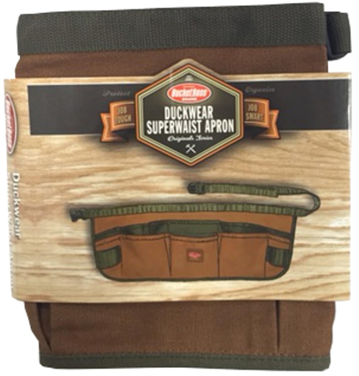 Bucket Boss Canvas SuperWaist 80100 - Delantal de trabajo, color marrón