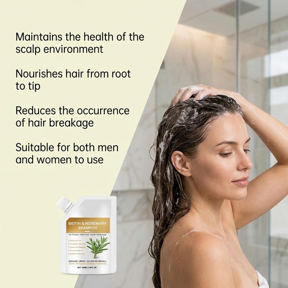Shampoo volumizzante rinfrescante for capelli, detergente delicato for capelli lisci e resistenti(2PCS)