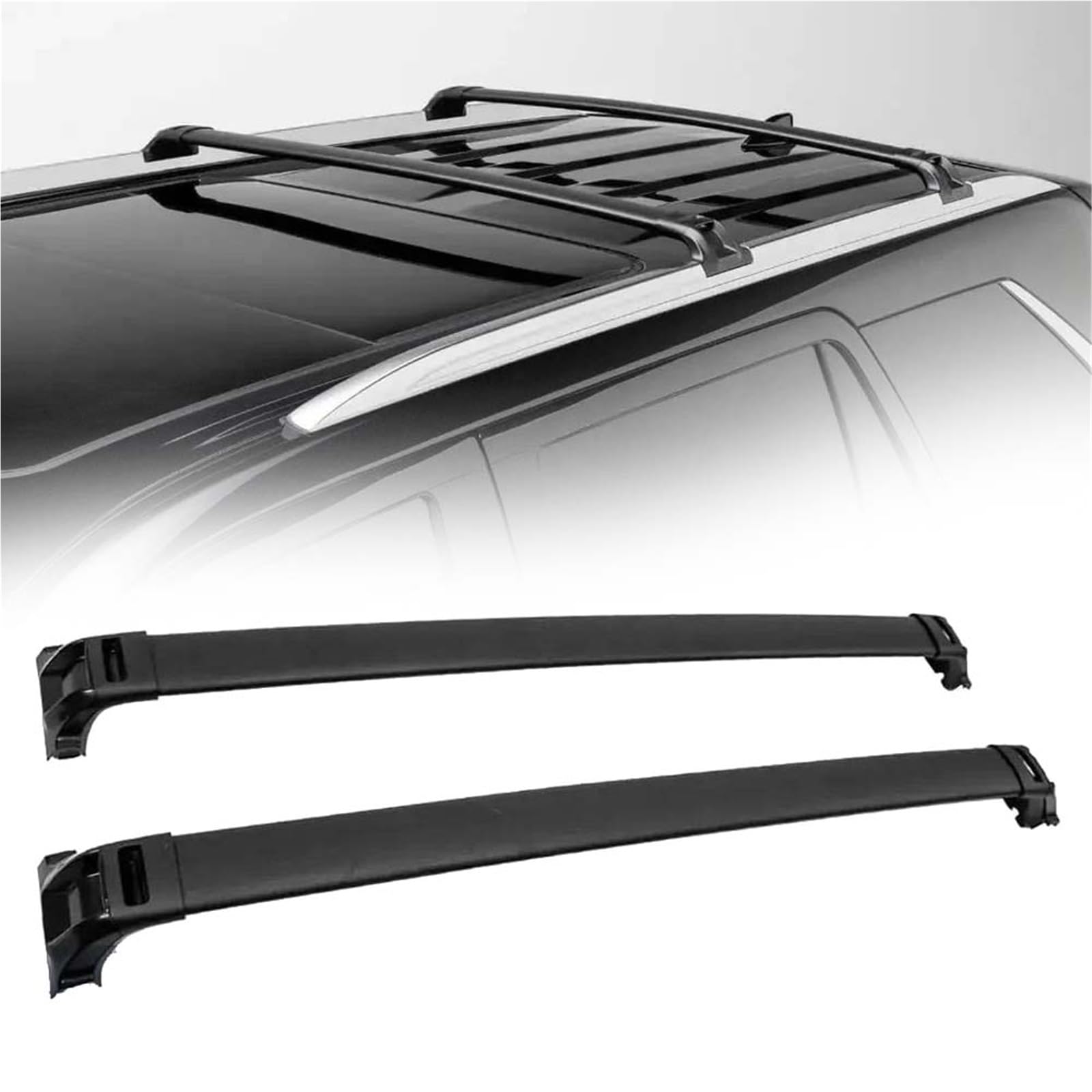 Barras transversales aluminio Toyota Sequoia 2023 evitan ruido en viaje