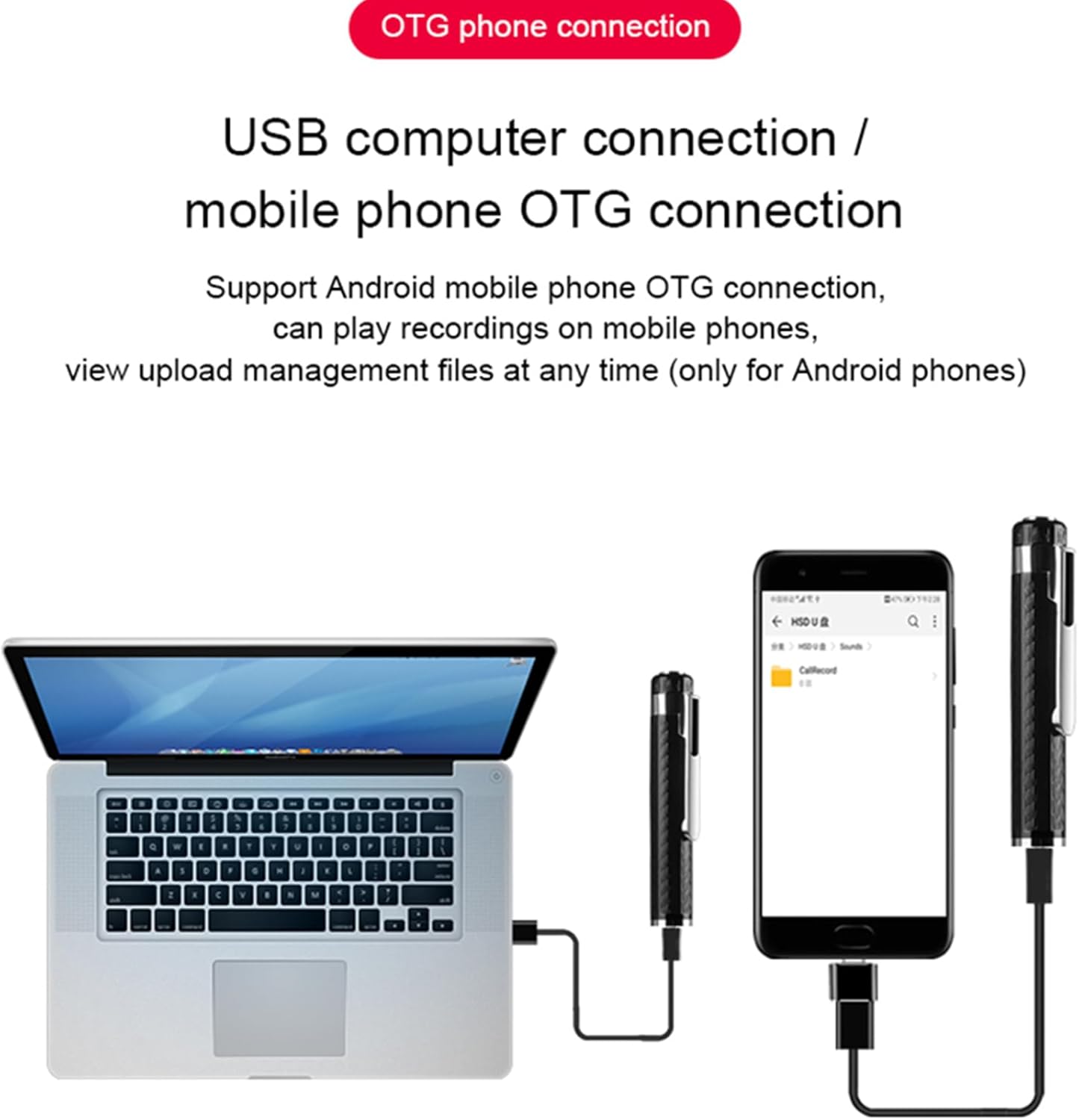 128GB Voice Recorder with Noise Cancellation - Clear Audio Recording for Meetings, Lectures & Interviews | Portable Digital Recorder for Students, Professionals & Work