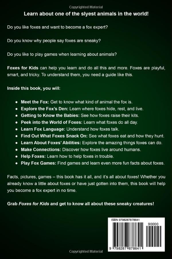 Image of Fox Facts for Kids: Explore the Fascinating World of This Amazing Animal and Learn Everything You Need to Know About Them (Fun Learning with Animal Friends)
