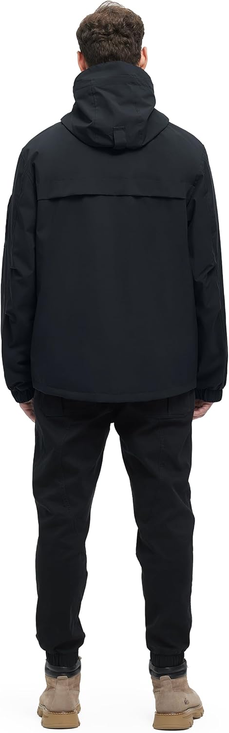 Men's 3 in 1 Winter Coats Water Resistant Ski Snow Warm Puffer Cotton Jacket With Multi-Pockets Windbreaker Jacket - Image 6