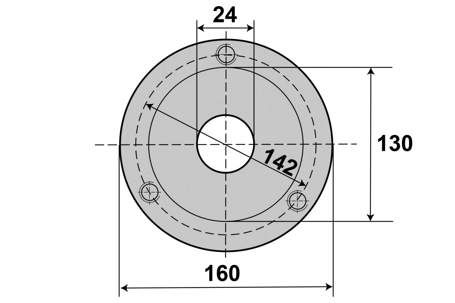 paulimot registrazione flangia Ø 160 mm per pinze ER32 di serraggio