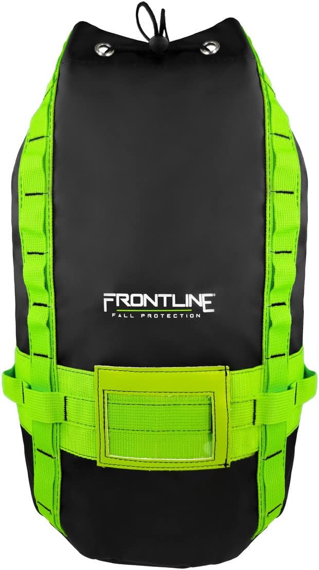 Frontline RK110V50 Combat™ Premium Complete Roofers Kit | Includes Combat Harness, Roof Anchor & Vertical Lifeline with Rope Grab | Safety Orange Visibility | Universal Fit | ANSI & OSHA Compliant