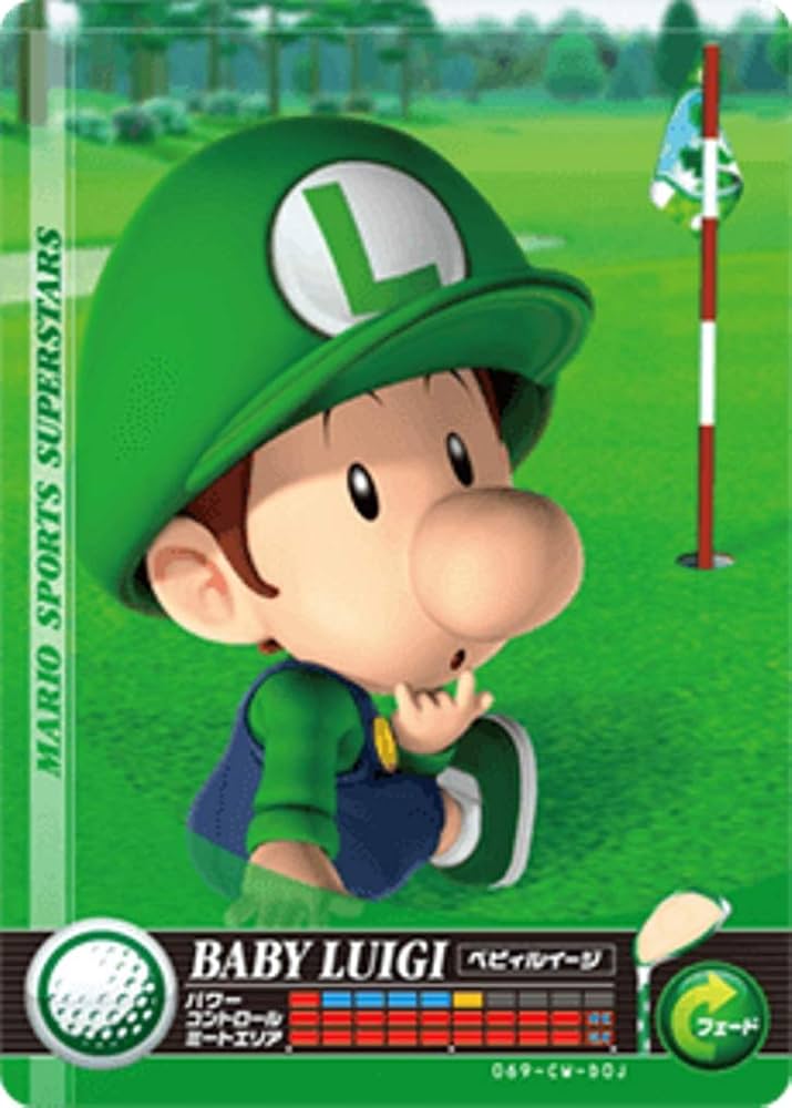 A358『マリオスポーツａｍｉｉｂｏカード　ルイージ＆ベビィルイージ９枚セット』 Amazon.com: Nintendo Mario Sports Superstars Amiibo Card