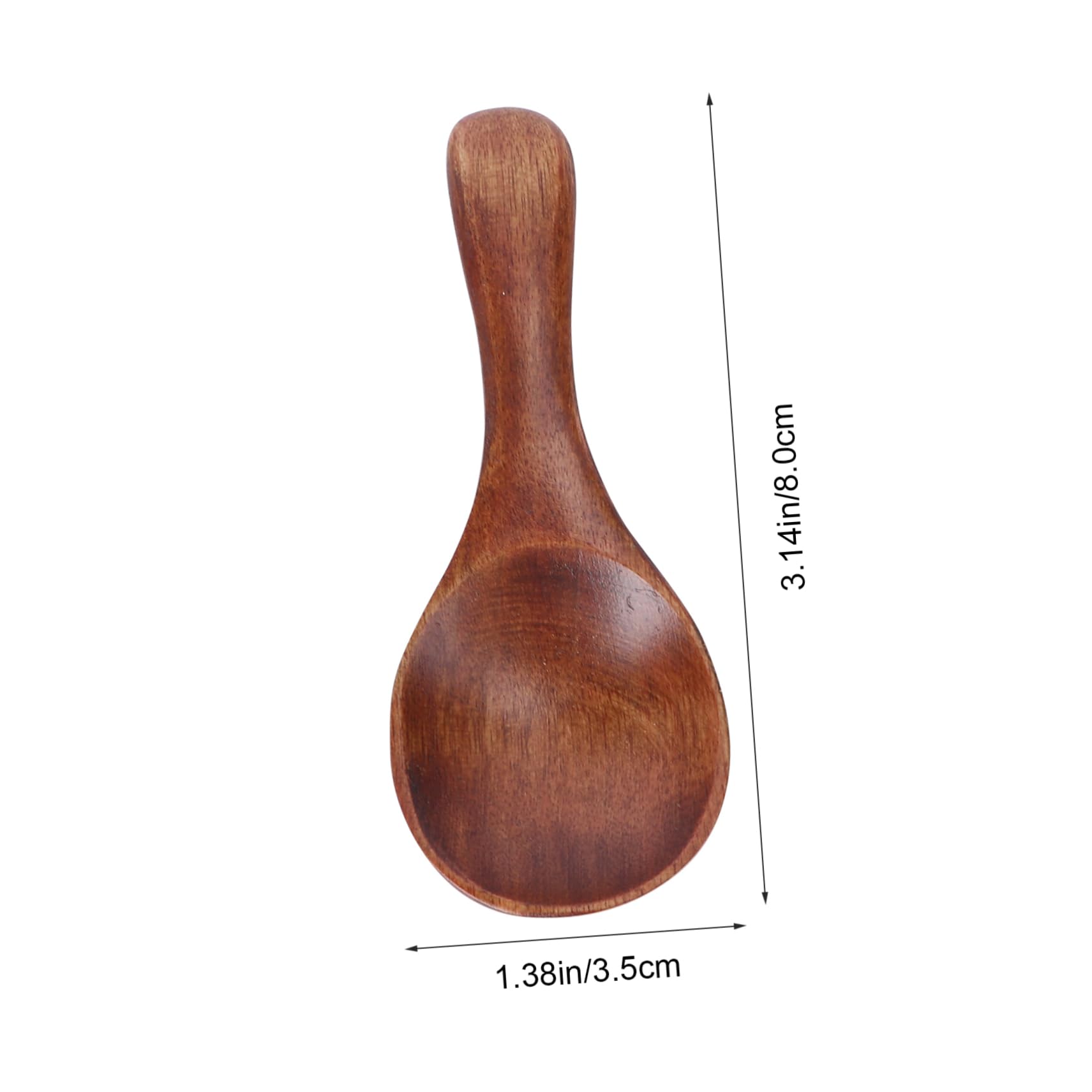 Alipis 3Pcs Mini Spoons Short Handle Sugar and Tea Scoops Food Grade Kitchen Accessories for Condiments for Home Office Tea