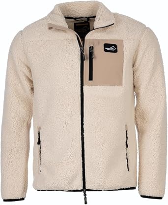 ARRAK OUTDOOR Sherpa Fleece Jacket for Men, Lightweight & Cozy, 100% Polyester Pile fleece, Perfect for Outdoor Adventures