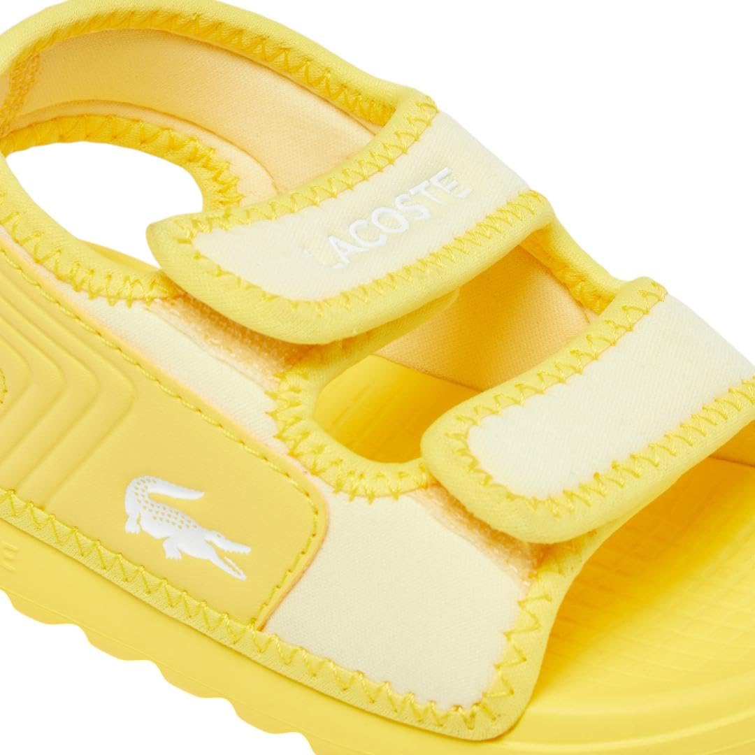 Lacoste Infant Velcro Sandals, Yellow, 8