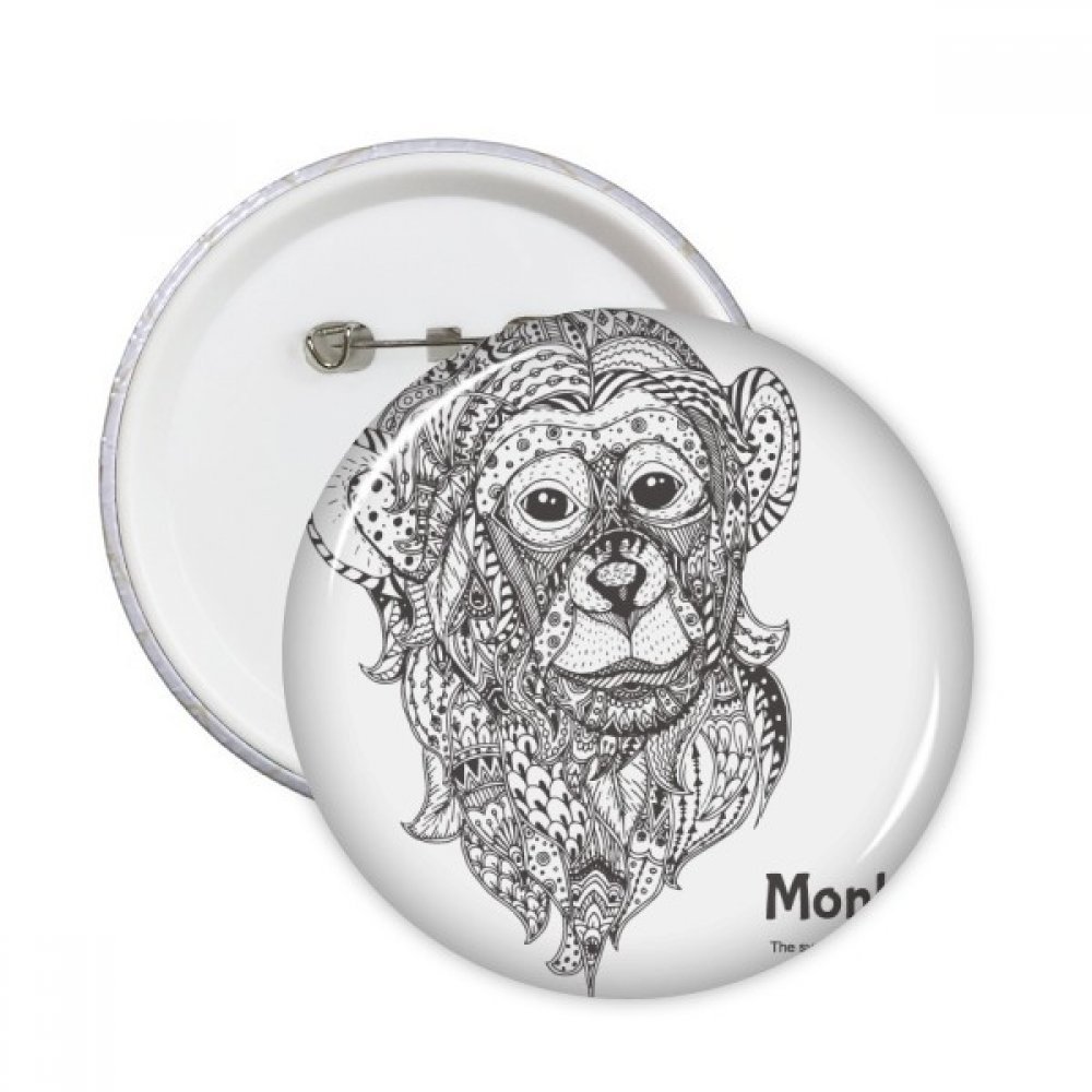 Pins Singe Big Mouth multicolore idéal pour accessoiriser une veste en jean
