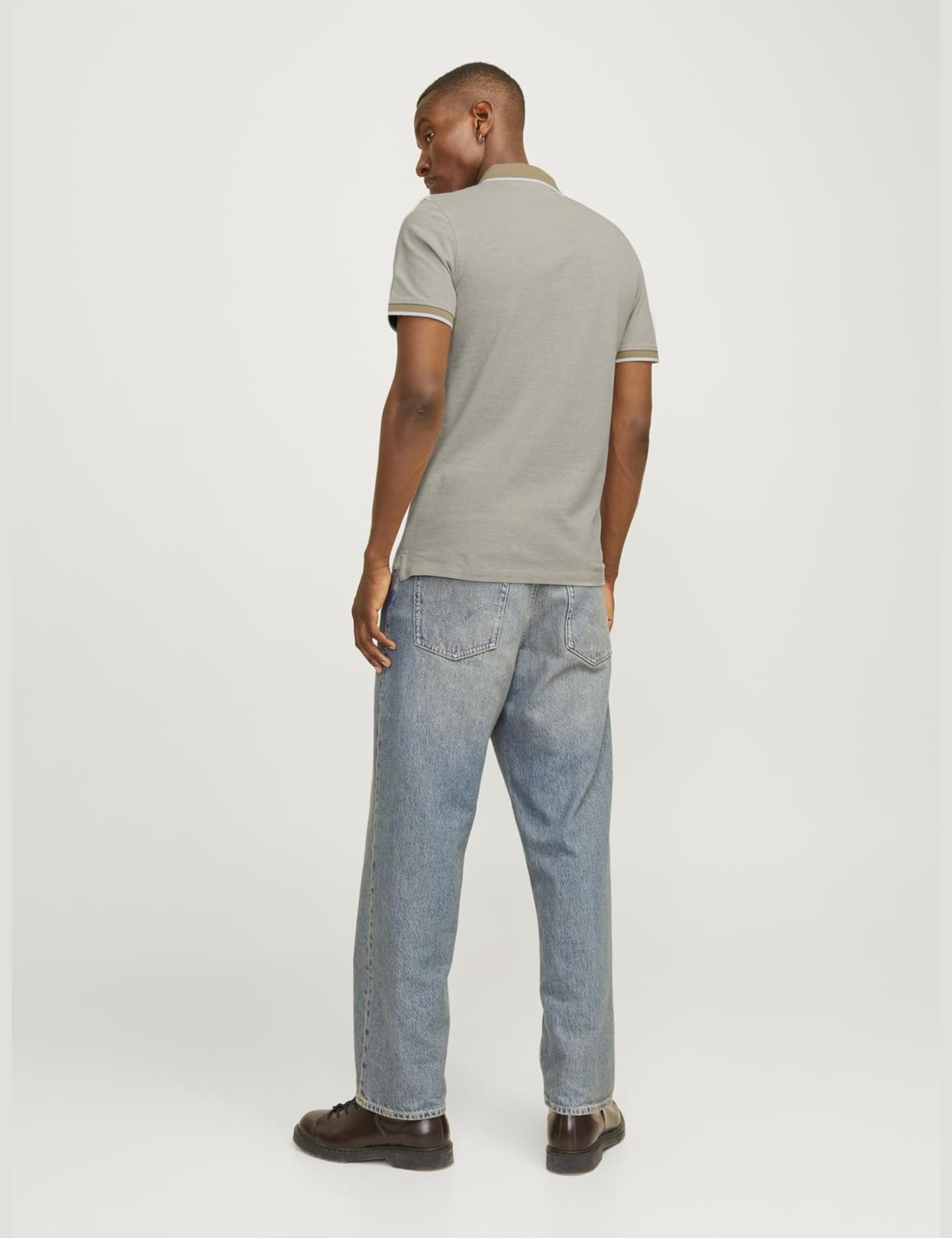 JACK & JONES Male Poloshirt 2er-Pack Einfarbig Poloshirt