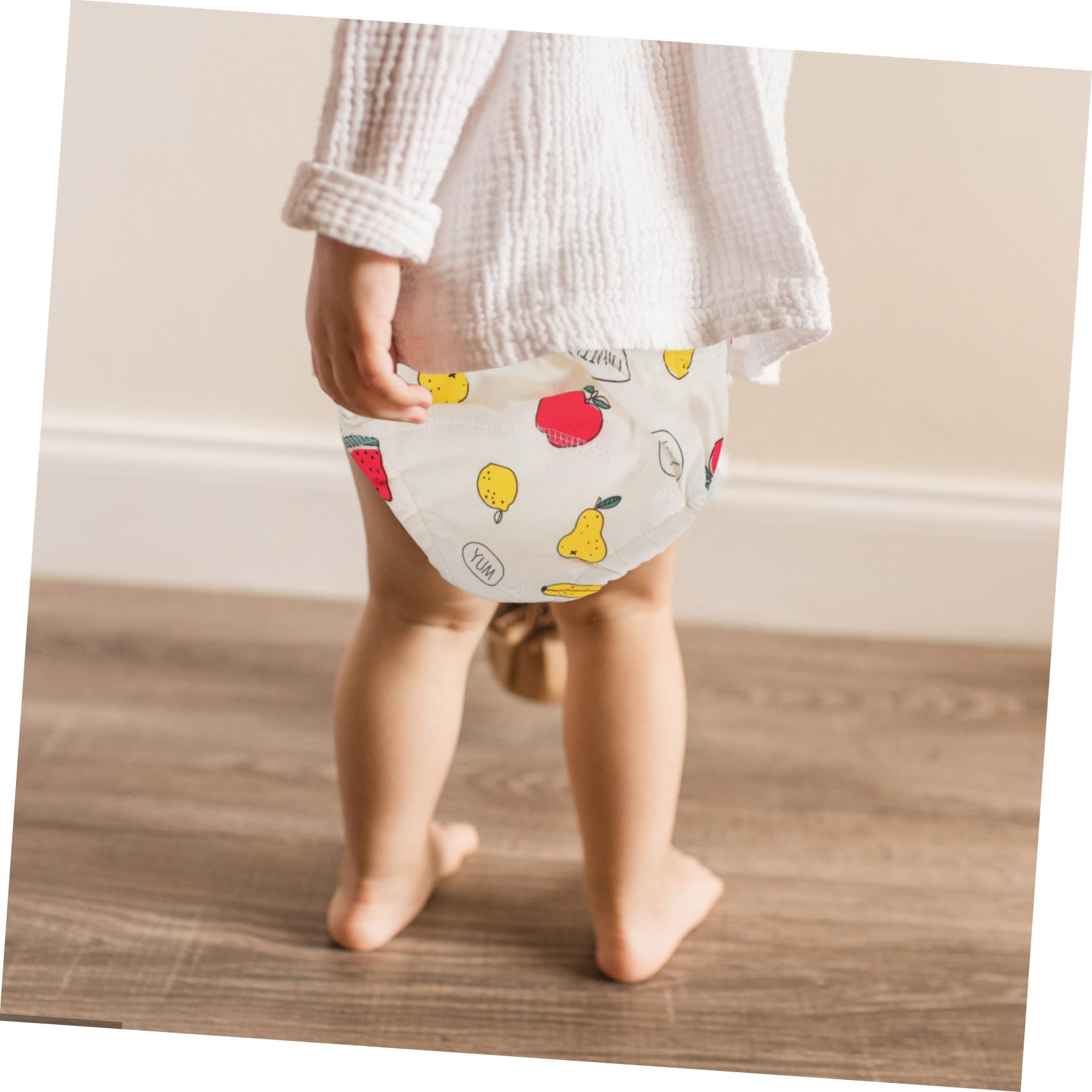 2 Pcs Washable Cloth Diapers for Reusable Training Pants Soft Cotton Suitable for Infants 0 Fun Watermelon and