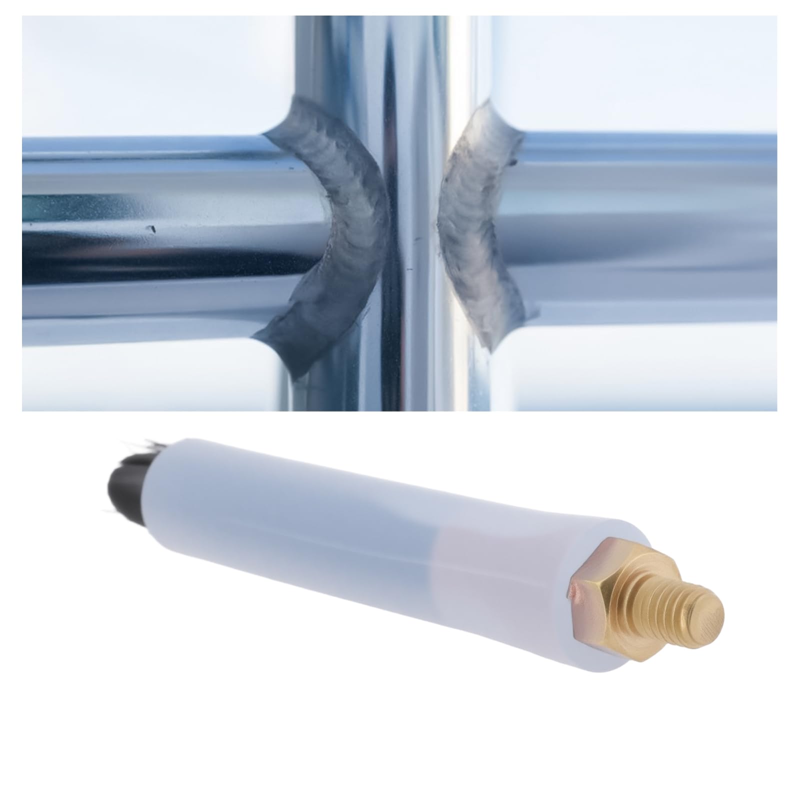 3Pcs M6 Testa di Rame di Saldatura Spazzole per Saldatura Seam Bead Joint Pulizia Macchina Lucidatura Saldatura Cucitura Cleaner