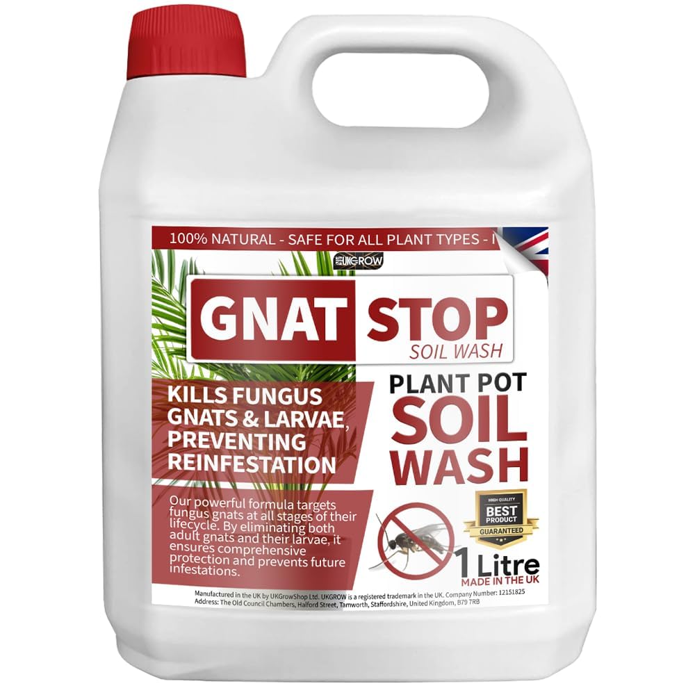 Gnat Stop Cleanse - No Gnats Anymore! - 120ml 250ml 500ml 1 litre 5 litre 10 litre - 100% Natural pest stop, Eco-Friendly Gnat Control Solution (250ml)
