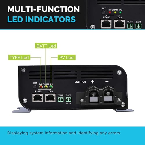 Miniatura 6 de Renogy Boost 10A 36V48V Auto DC entrada MPPT controlador de carga solar pantalla LCD regulador de panel solar apto para AGM, GEL, LFP, batería de