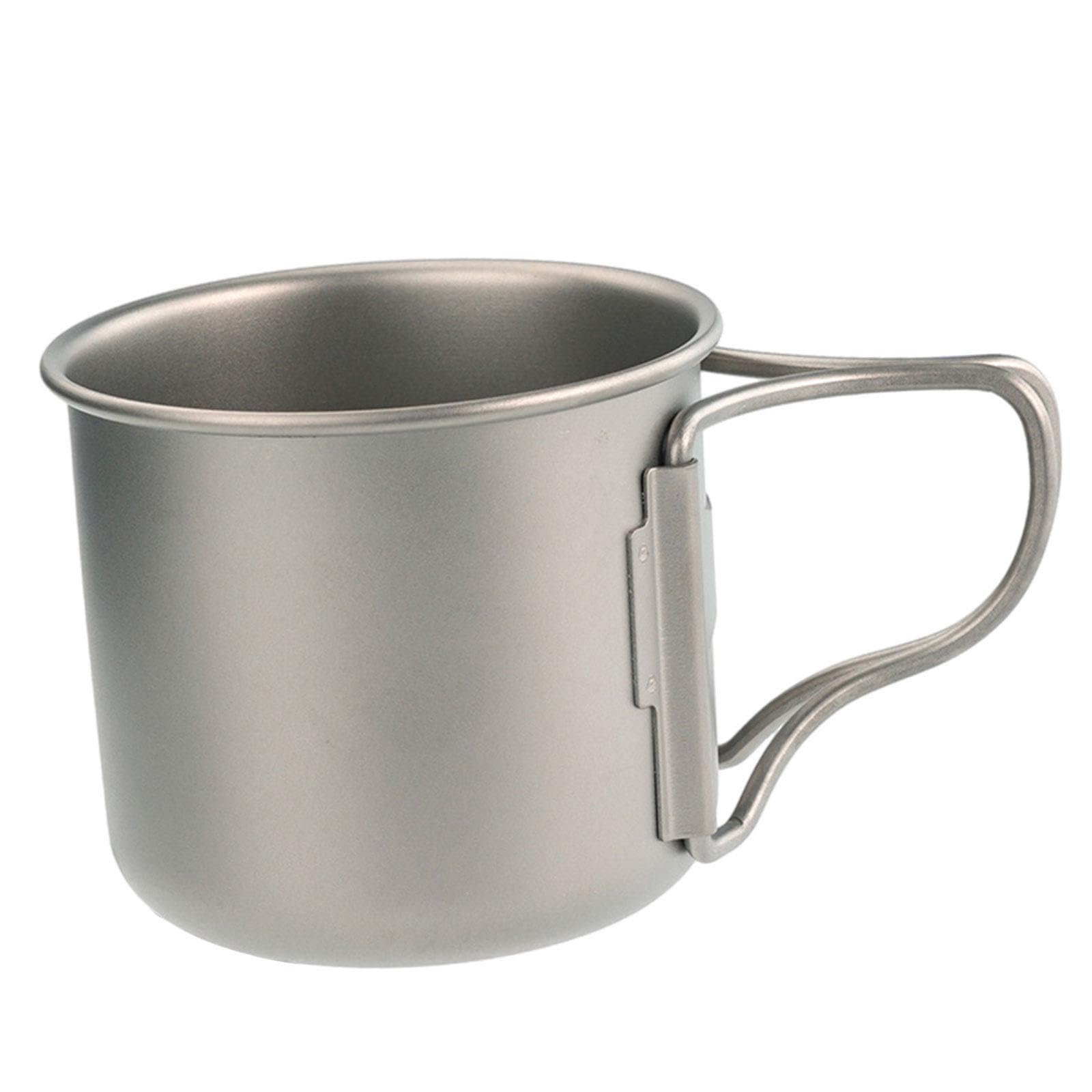 Baoblaze Mug en Titane avec Anse Pliable, Mug de -léger, Tasse à Boire
