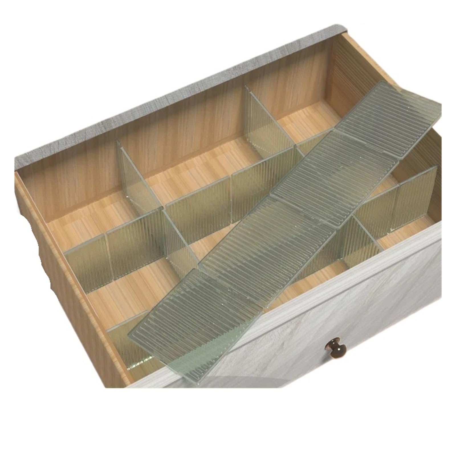 Fjoadnvm Green Drawer Dividers 4Pcs Drawer Divider Adjustable Free Combination Partition Storage Shelves Wardrobe Closet Separator Underwear Socks(Green)