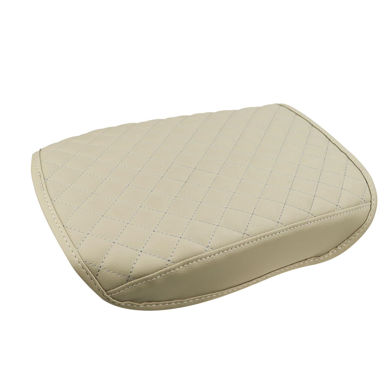 Center Console Cover for 2009-2015 Pilot, Comfortable Armrest Cover Protector Customized Car Accessories, Well-Make PVC Leather Armrest lid Cover for 2009-2015 Pilot (Beige)