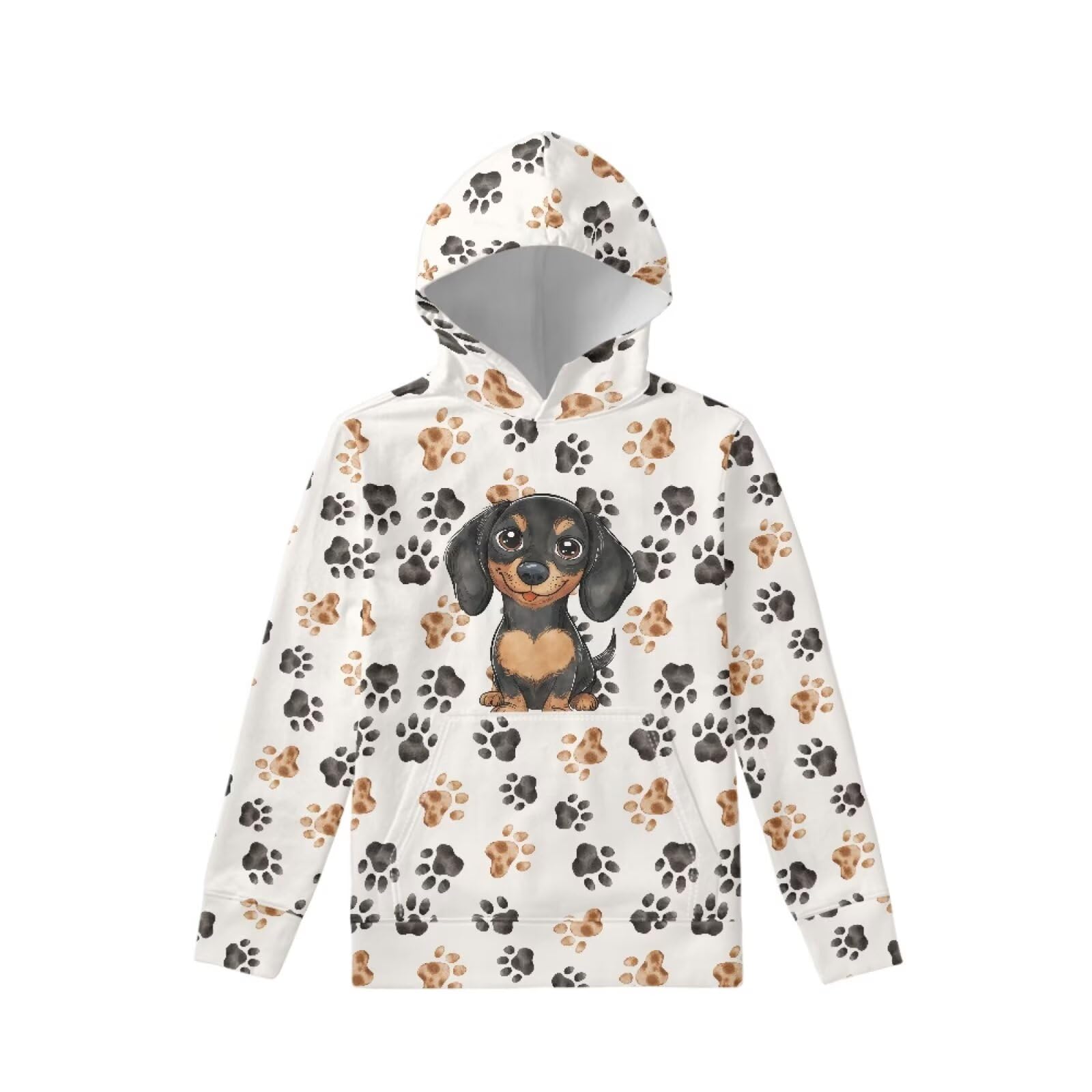 Coloranimal Unisex Girls and Boys Long Sleeve Hoodies Hoody Athletic Pullover Sweatshirts Tops Age 6-16year