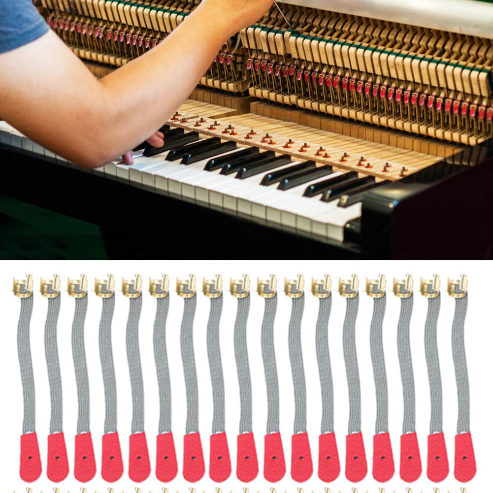Juegos de correas de brida de piano ,accesorios de instrumentos musicales duraderos de doble seguro para piano ,piezas de piano ,clip de resorte para reparación de afinación de piano
