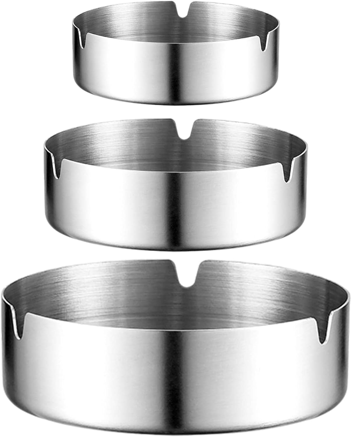 Wotermly 3 Pack Metal Ashtrays for Cigarettes, Ash Tray