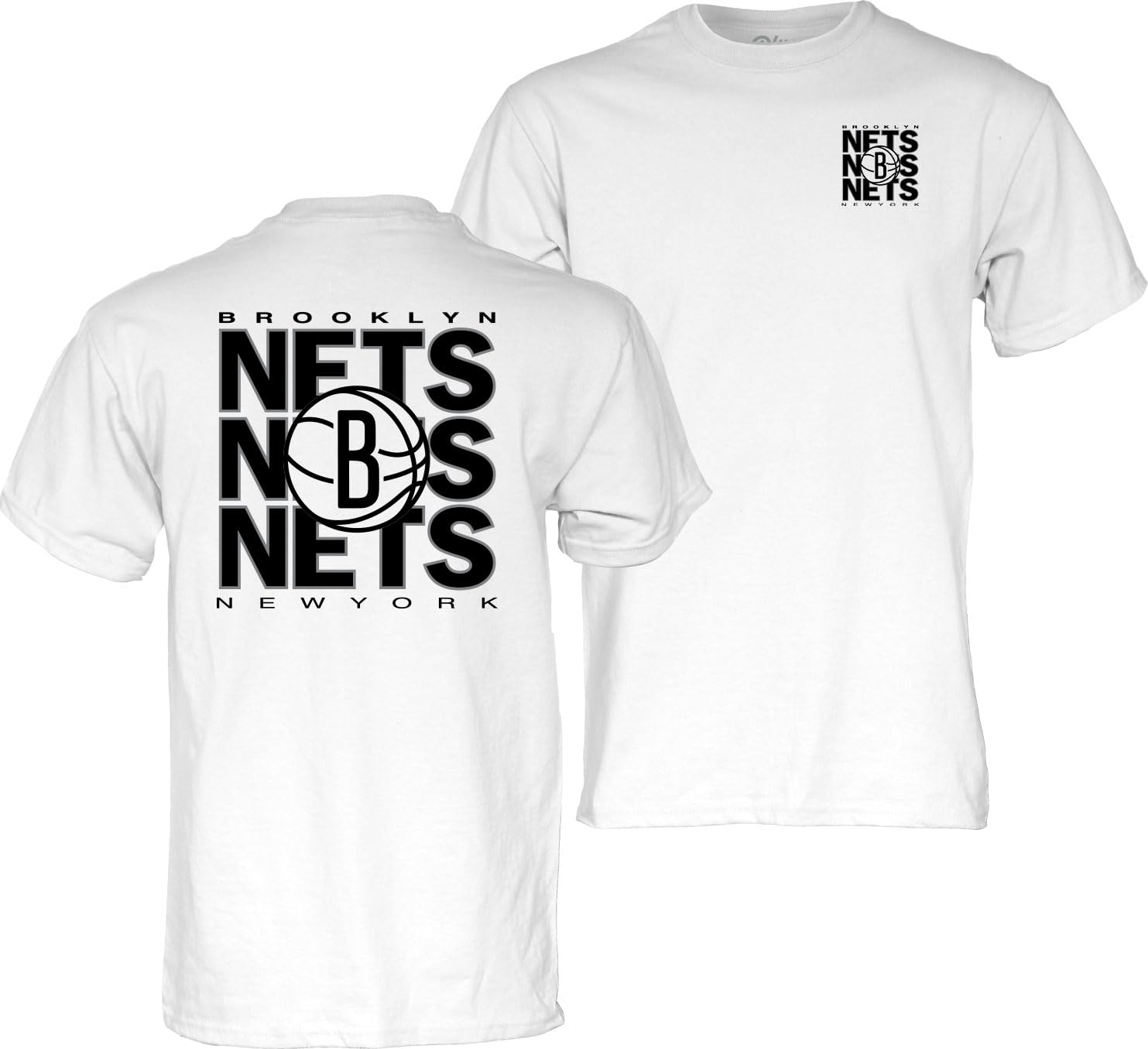 Blue 84 NBA Officially Licensed T-Shirt Front/Back Press White